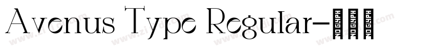 Avenus Type Regular字体转换